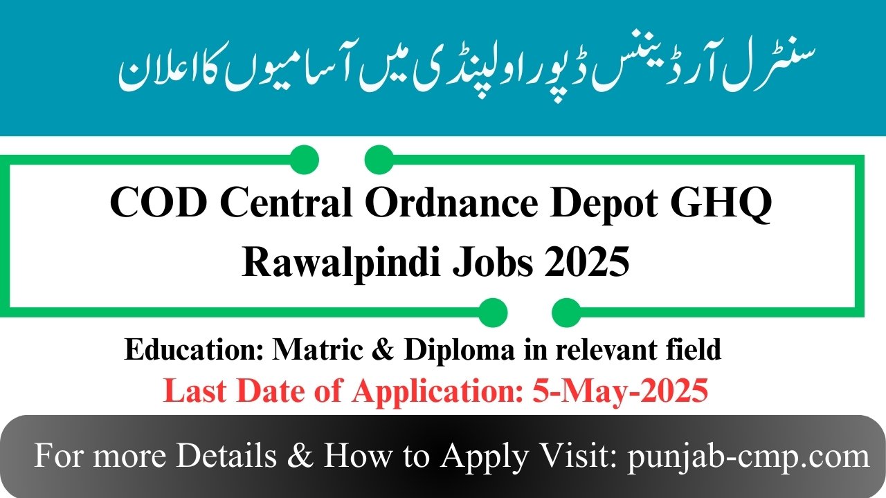 GHQ Rawalpindi Jobs 2025