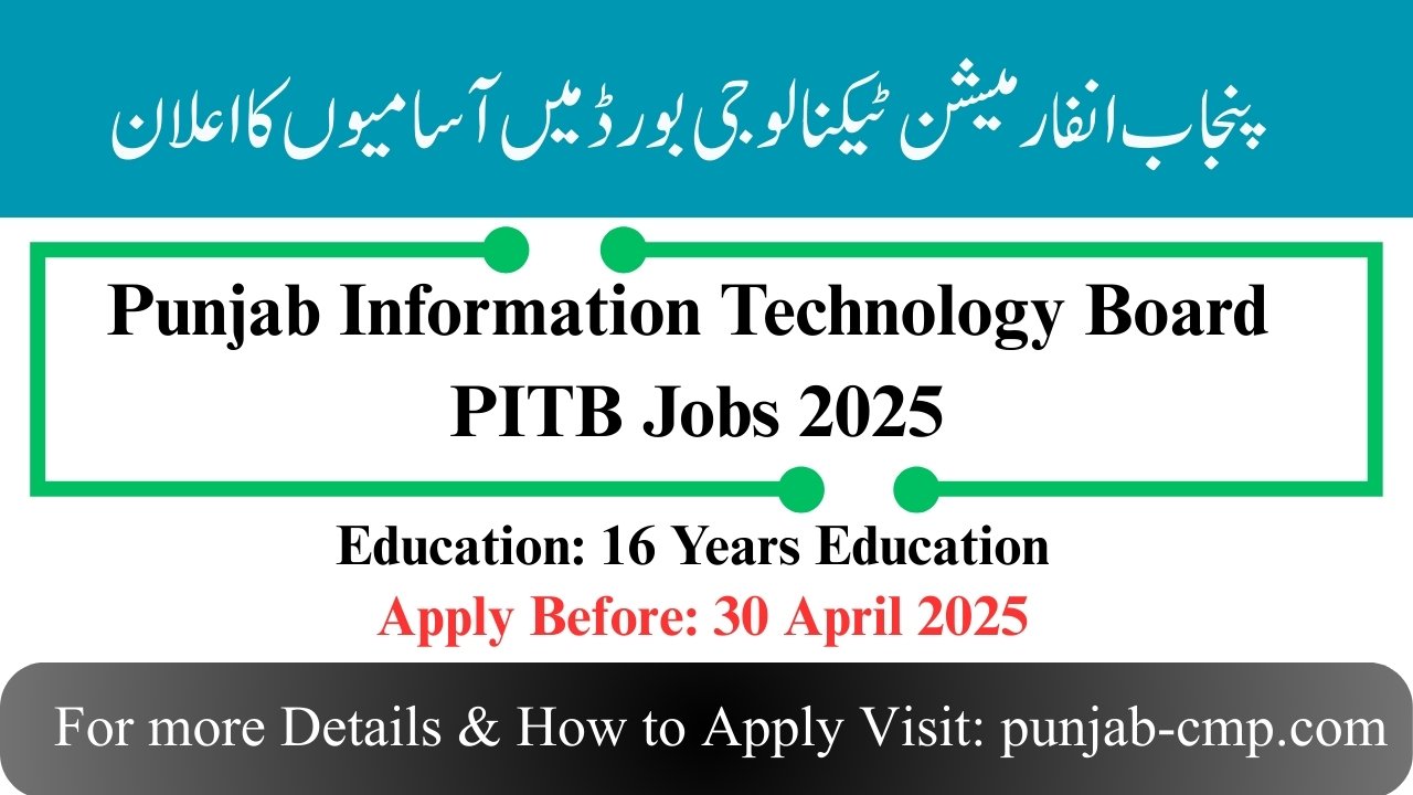 PITB Jobs 2025