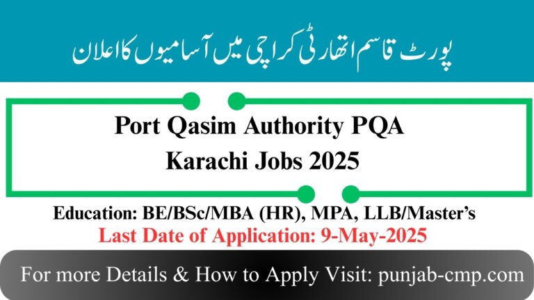 PQA Karachi Jobs 2025
