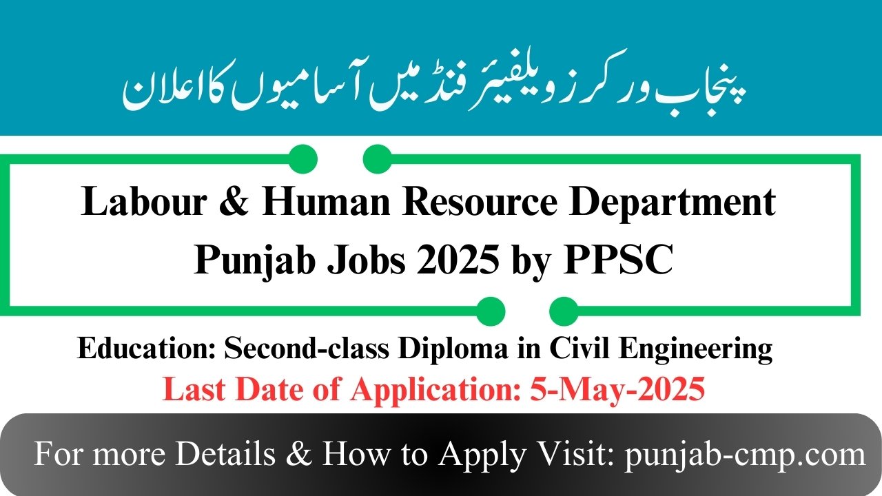 Punjab Worker welfare fund Jobs 2025