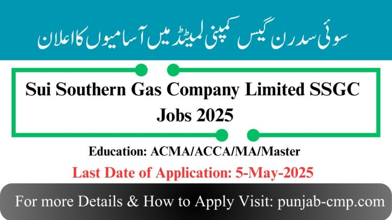 SSGC Jobs 2025