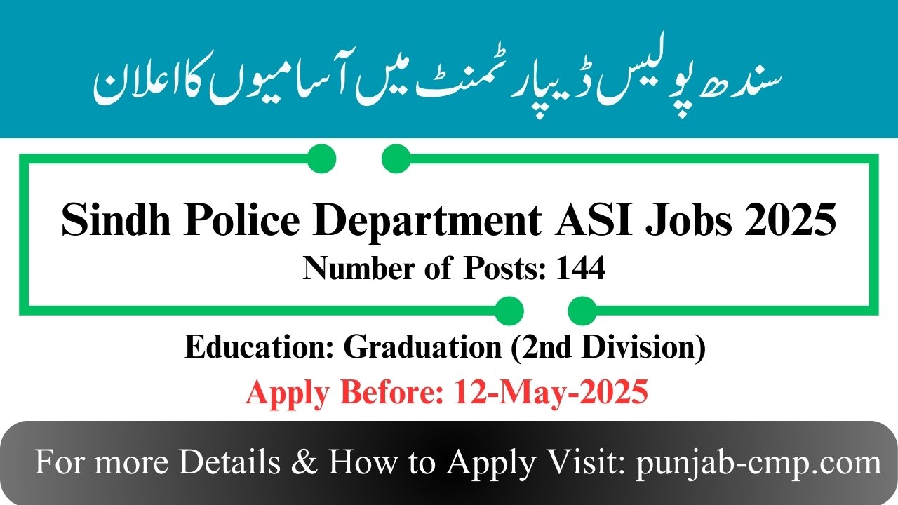 Sindh Police Department Jobs 2025