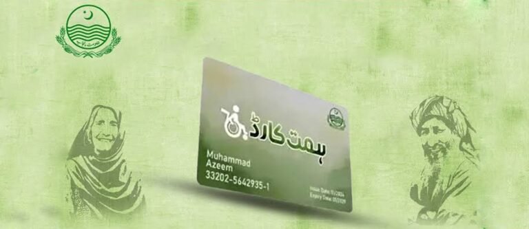 Cm Punjab Himmat Card 2025 for Disable Persons